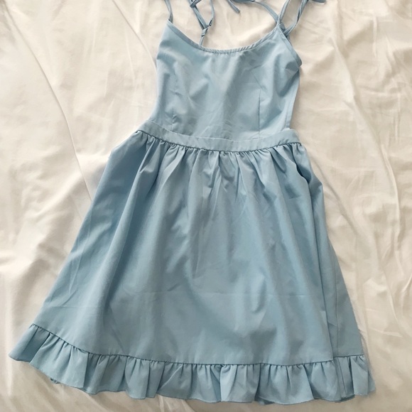 backless babydoll dress